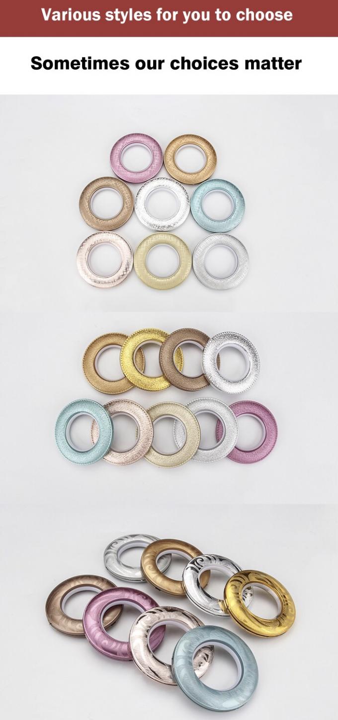 42mm Washable PP Plastic Decorative Drapery Rings