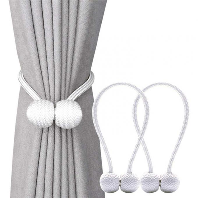 Contemporary Metal Dark Grey Curtain Tie Backs