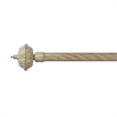 Classic Curtain Rod Set Pole 22mm Iron Curtain Tube Metal for Hotel Home Decor