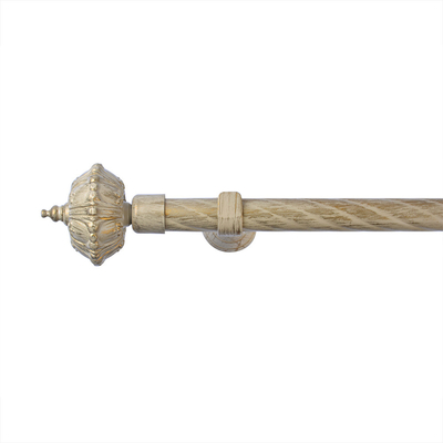 Classic Curtain Rod Set Pole 22mm Iron Curtain Tube Metal for Hotel Home Decor