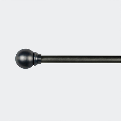25mm Pipe Curtain Rods Sand Black Three Dimensional Sphere