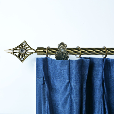 Muslim Finial Style with diamonds Iron Pipe 22 / 28 MM  Curtain Rods AB color
