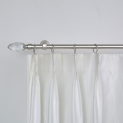 Matt Nickel Pipe Curtain Rods 22mm For Living Room Decoration