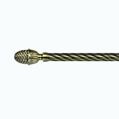 28mm curtain pole brass pineapple curtain finial Morocco market double metal curtain poles