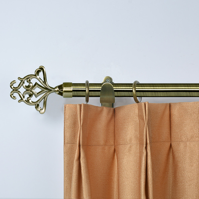 22/25mm diameter curtain rod accessories aluminum pattern curtain decoration finials for window decoration