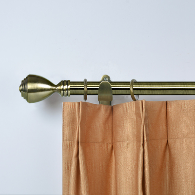 28 MM  Electroplating Surface Treatment Curtain Rod In Iron Material For Indoor Decoration