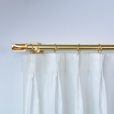 Diameter 22 mm Metal Curtain Pipe Accessories Gold Shower  Curtain Rod Set For Living Room