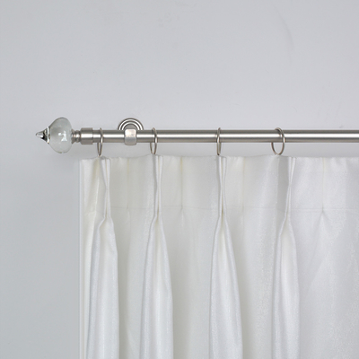 Crystal Curtain Rod Set Double Extendable Curtain Pole For Home Decoration