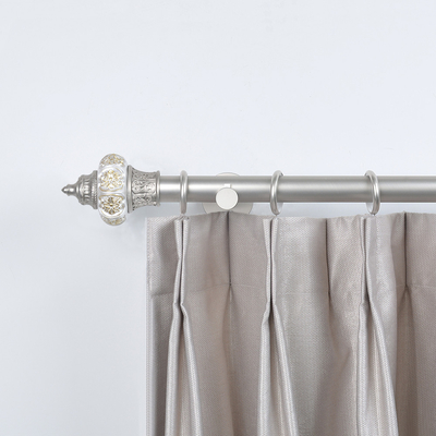 Custom Curtain Pole Accessories 28mm Extendable Window Curtain Rod Set