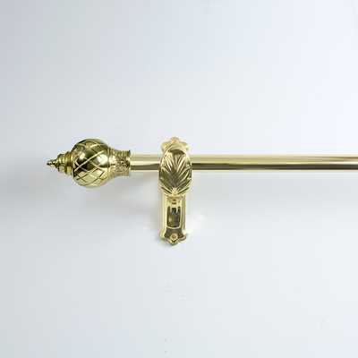 Classic Curtain Rod Set Electroplating Process For Interior Decoration