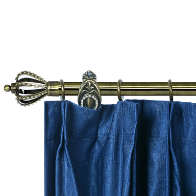 78 Inch Metal Curtain Rods With Diamond Conical Finials For Wholesale