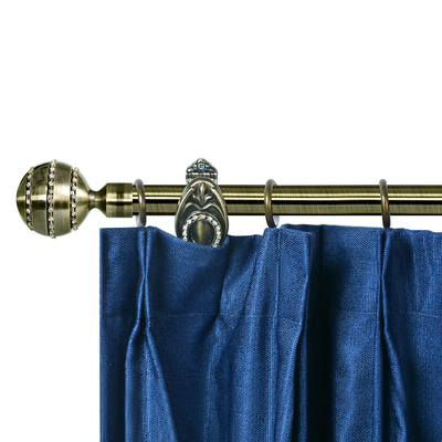 Classic Luxury Style Curtain Rod Set With Diamond And Customized Size For Interior Decoration