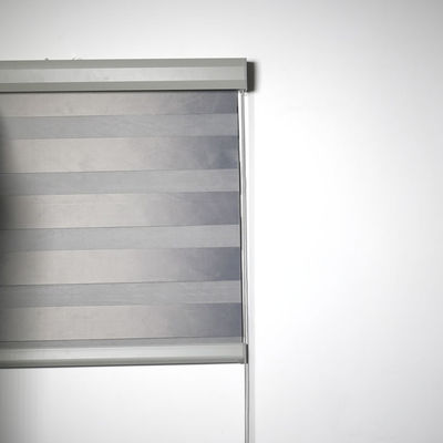 Purple Light Filtering Sheer Zebra Window Curtain Blinds