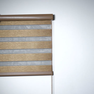 100% Polyester Roller Curtain Zebra Blinds For Living Room