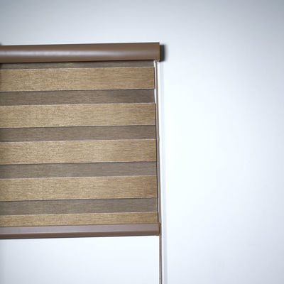 100% Polyester Roller Curtain Zebra Blinds For Living Room