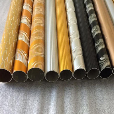 Anticorrosion Spray Paint Carved Pipe Style Curtain Rods