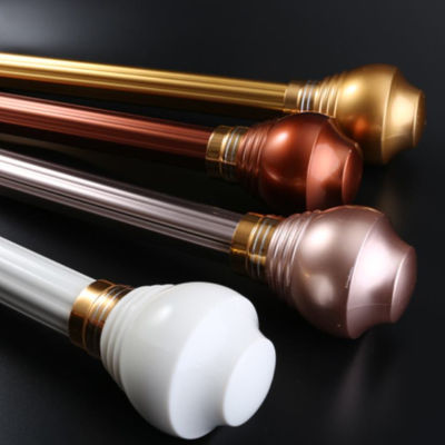 European Style 24mm 28mm Gold Copper Pipe Curtain Rod
