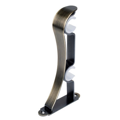 Stainless Steel Extendable Double Curtain Pole Brackets