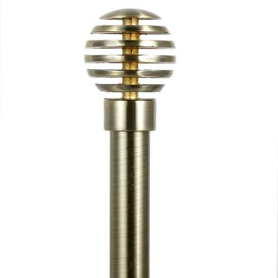 Modern 16mm Spherical Strip Stainless Steel Exquisite Curtain Rod