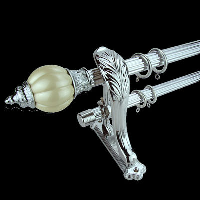 Morocco 1.5m Crystal 3m Pipe Curtain Rods Set For Bedroom