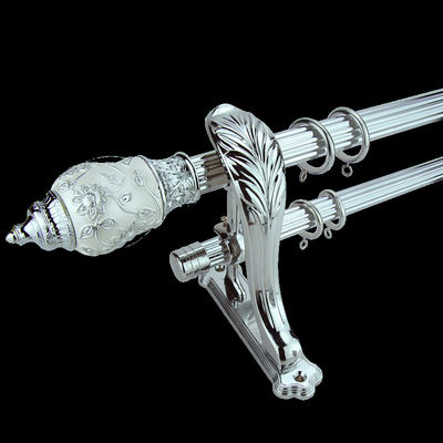 Muslim Carved Russian 0.4mm Double Tube Curtain Rods