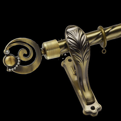 Bedroom 105.8 G Double End Hollow Out Brass Curtain Rods