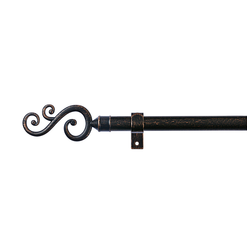 OEM 6 meters Length Pipe Curtain Rods With Metal Iron Curtain Poles