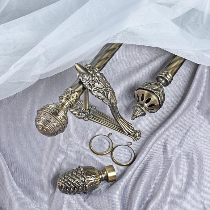 brass pineapple curtain finial curtain pole foshan curtain rod factory
